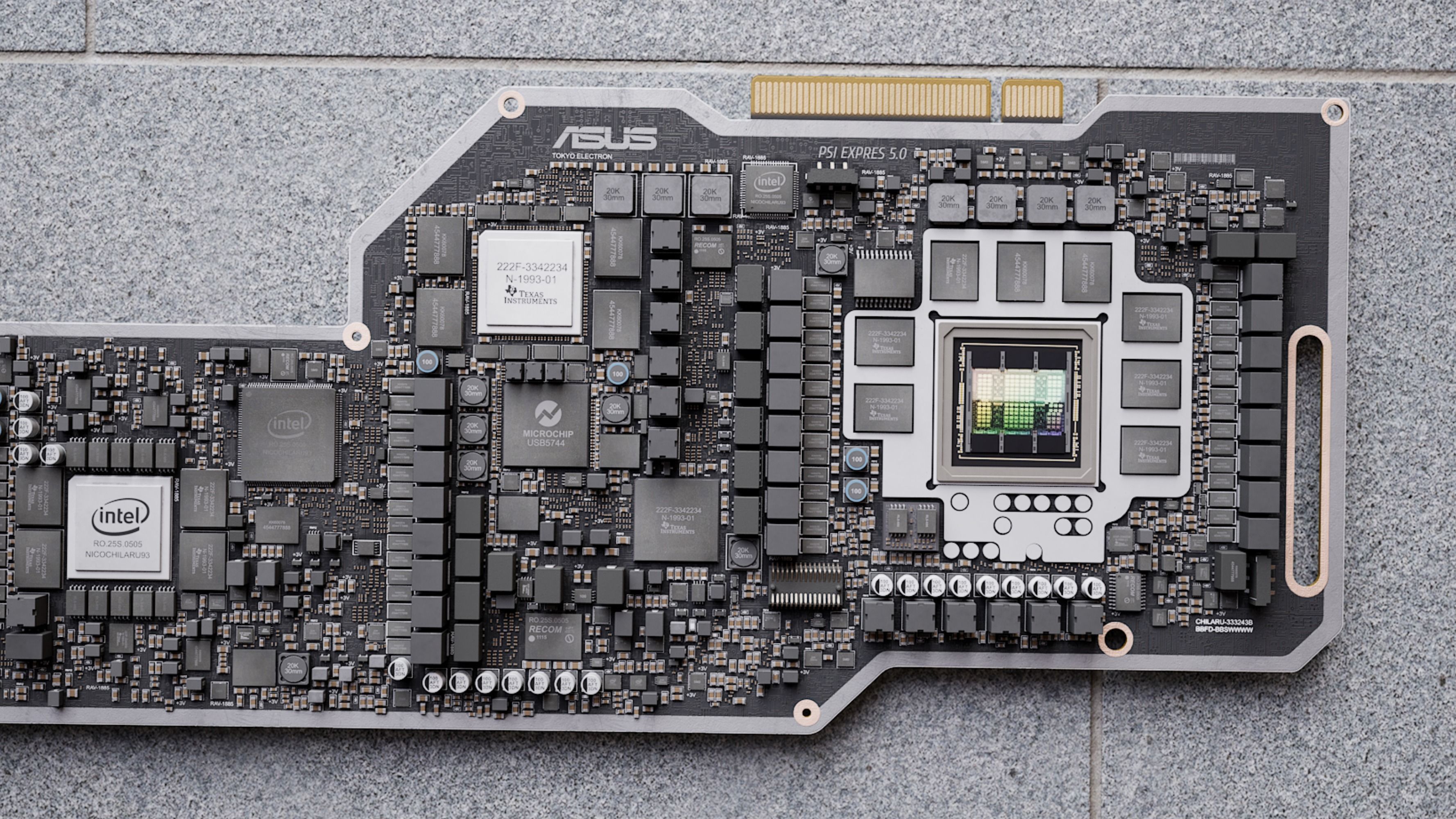 Electron circuit board chip 3D model_5