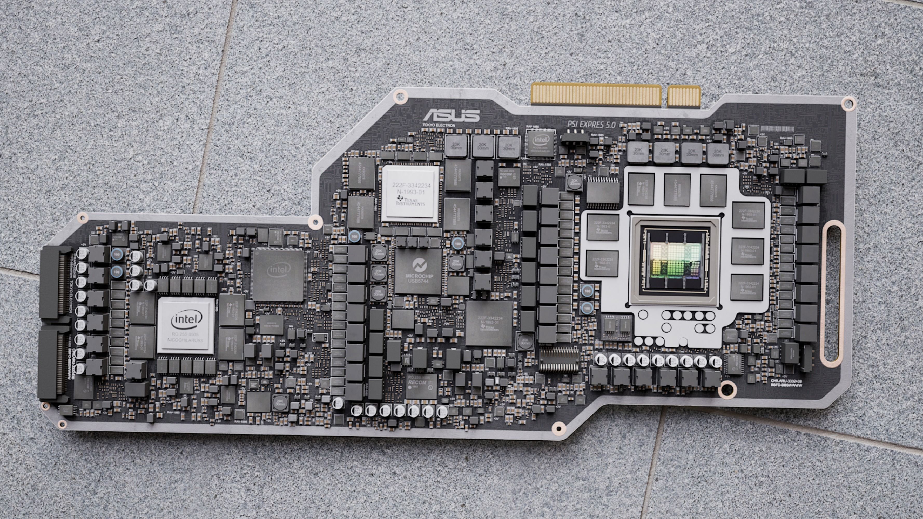 Electron circuit board chip 3D model_3