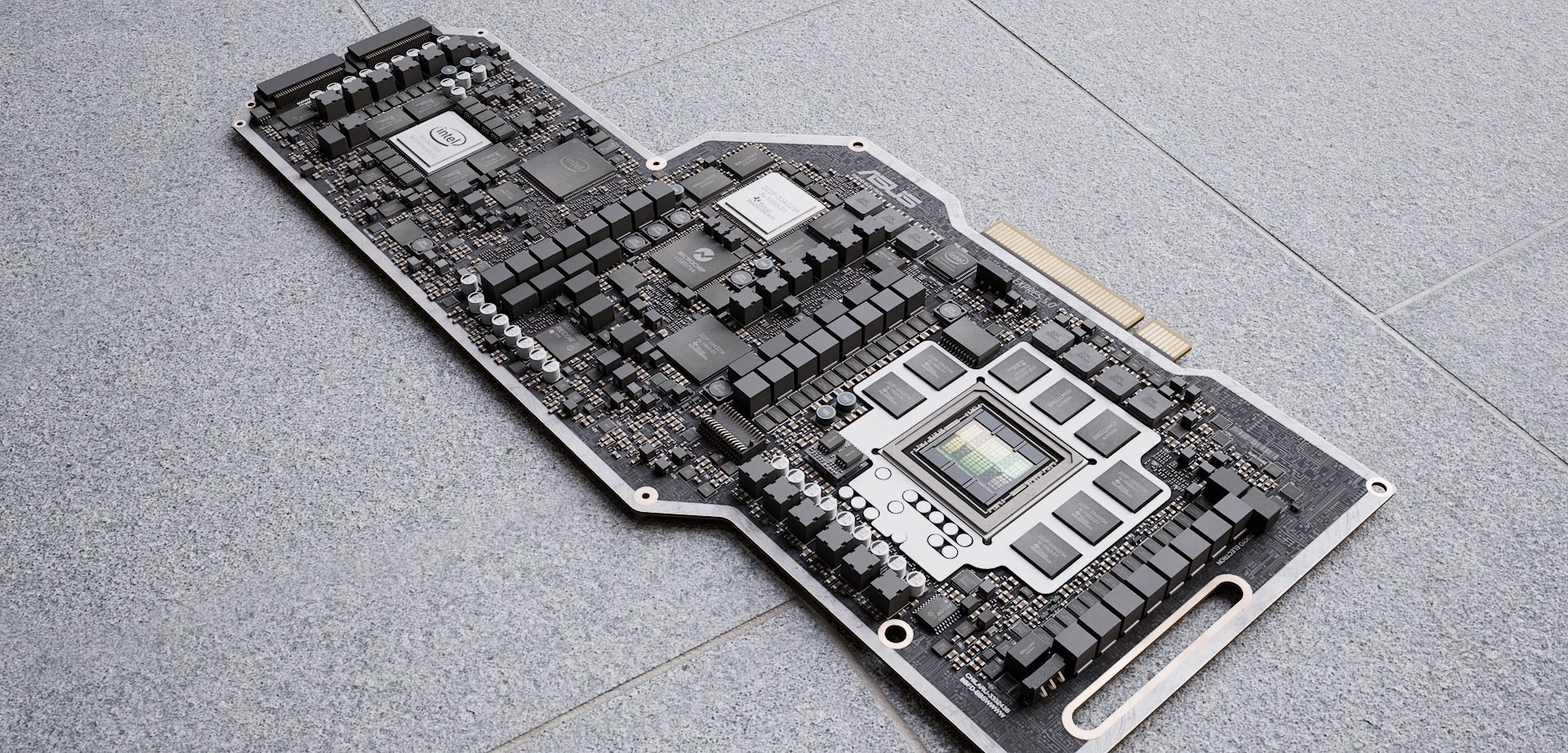 Electron circuit board chip 3D model_7