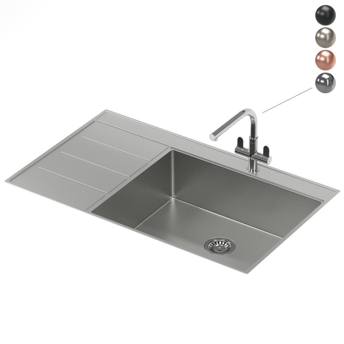 RANGEMASTER kitchen sink BST8601R 3D model_7