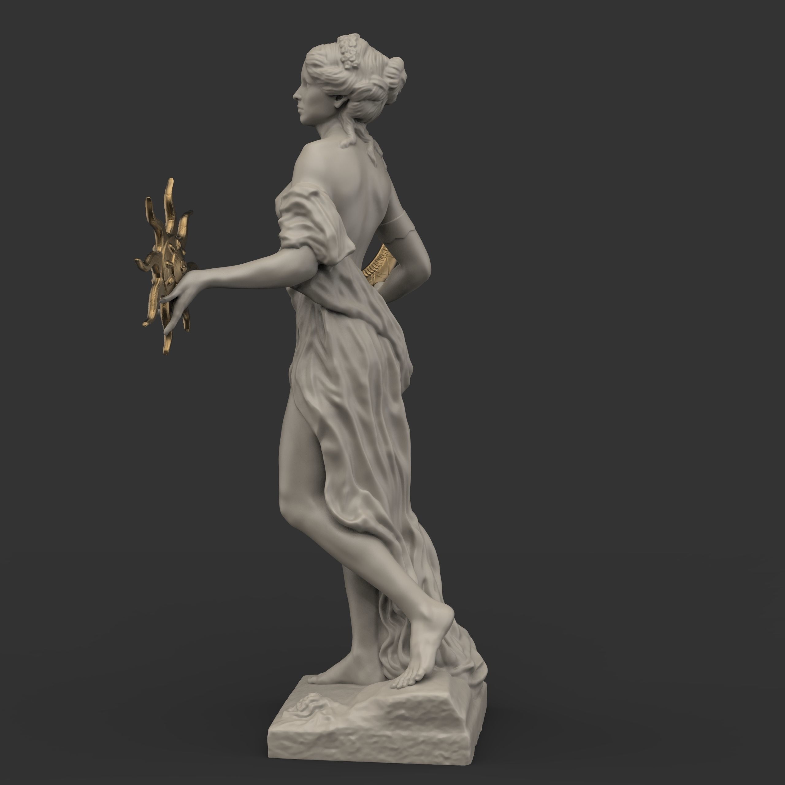 Statue of the goddess Azura from The Elder Scrolls 3D print model_16