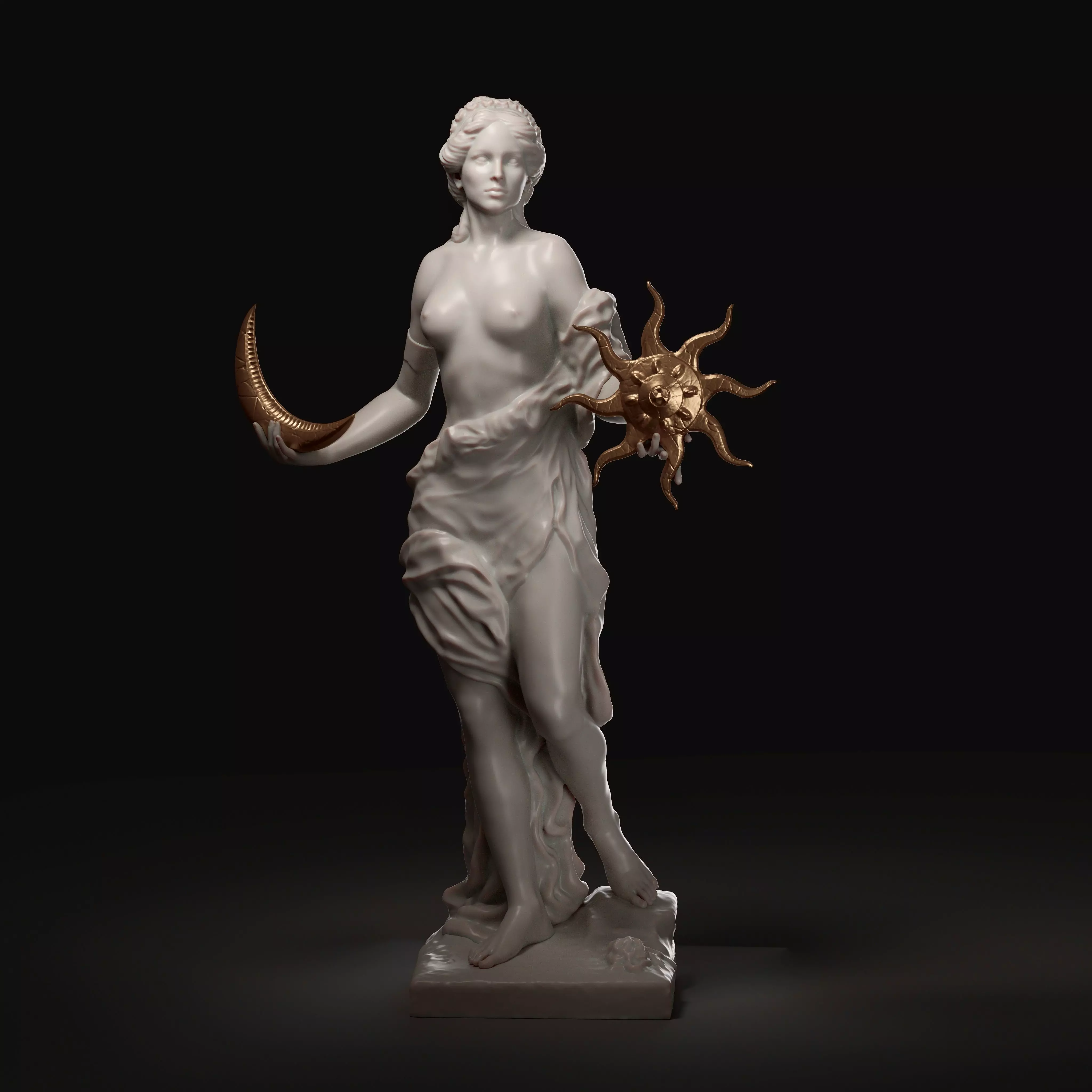 Statue of the goddess Azura from The Elder Scrolls 3D print model_0