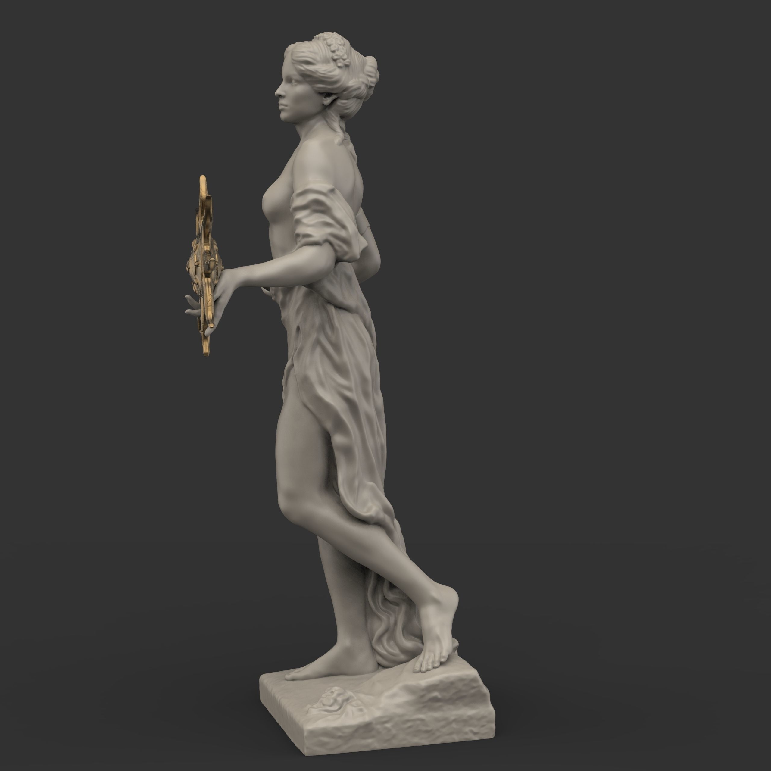 Statue of the goddess Azura from The Elder Scrolls 3D print model_15