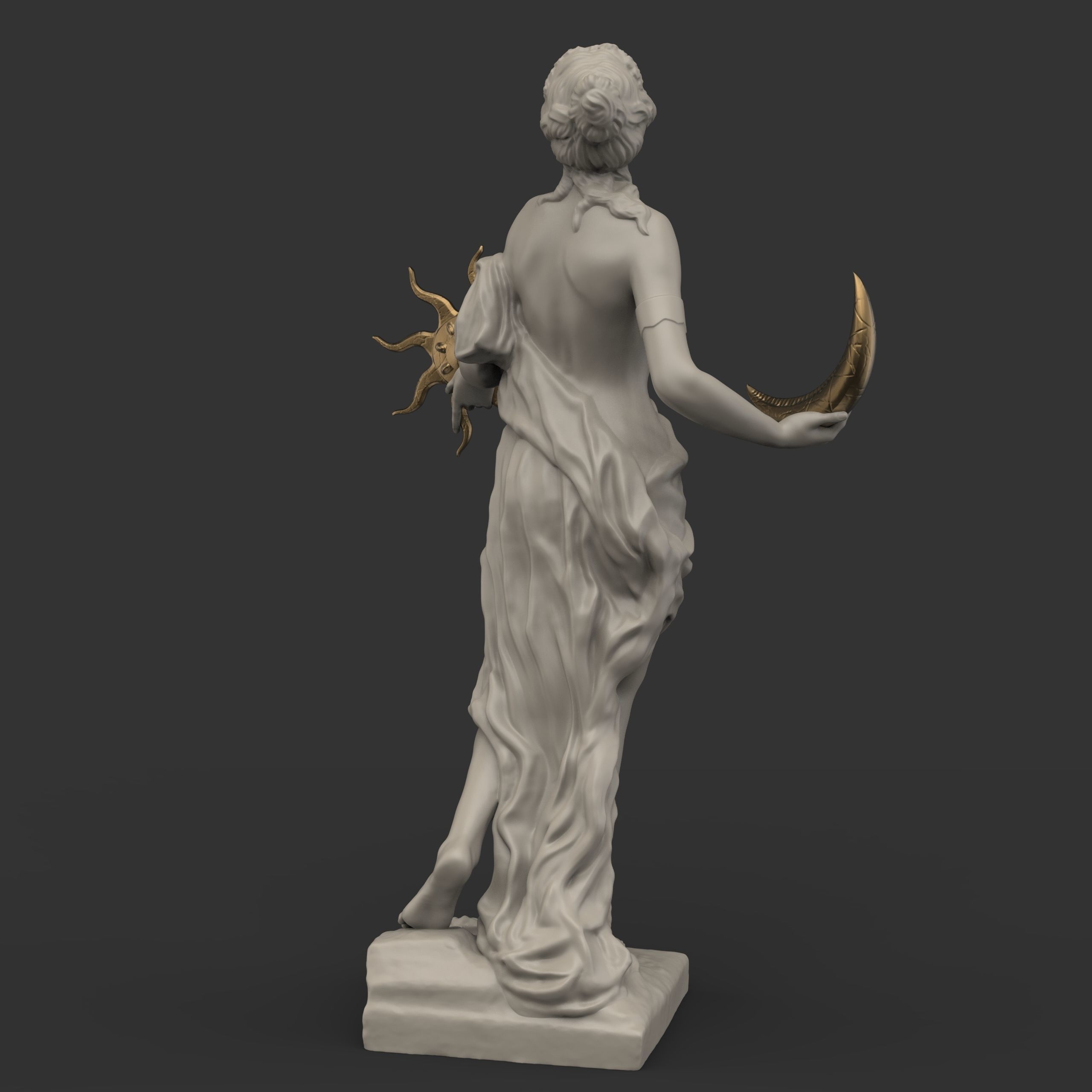 Statue of the goddess Azura from The Elder Scrolls 3D print model_20