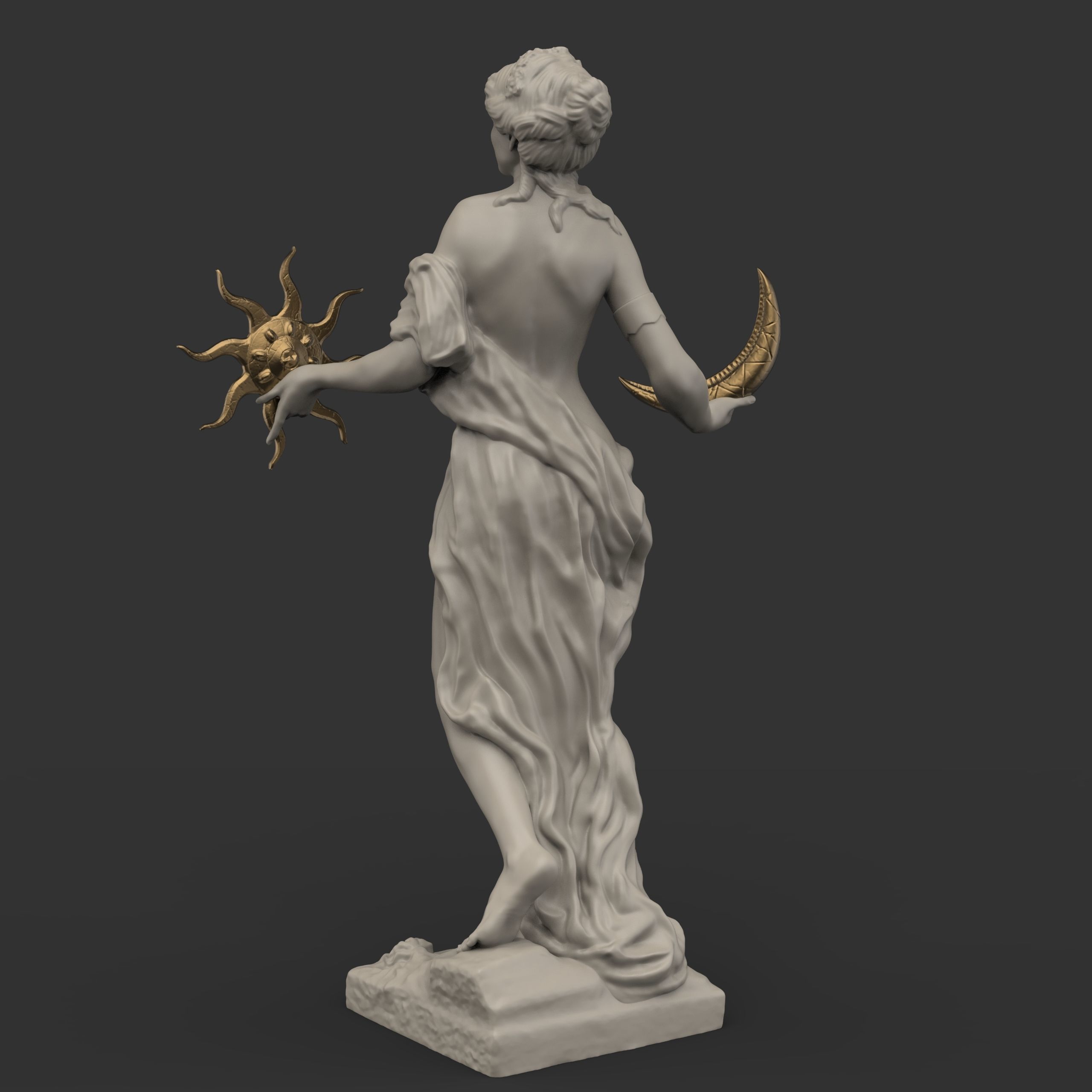Statue of the goddess Azura from The Elder Scrolls 3D print model_18