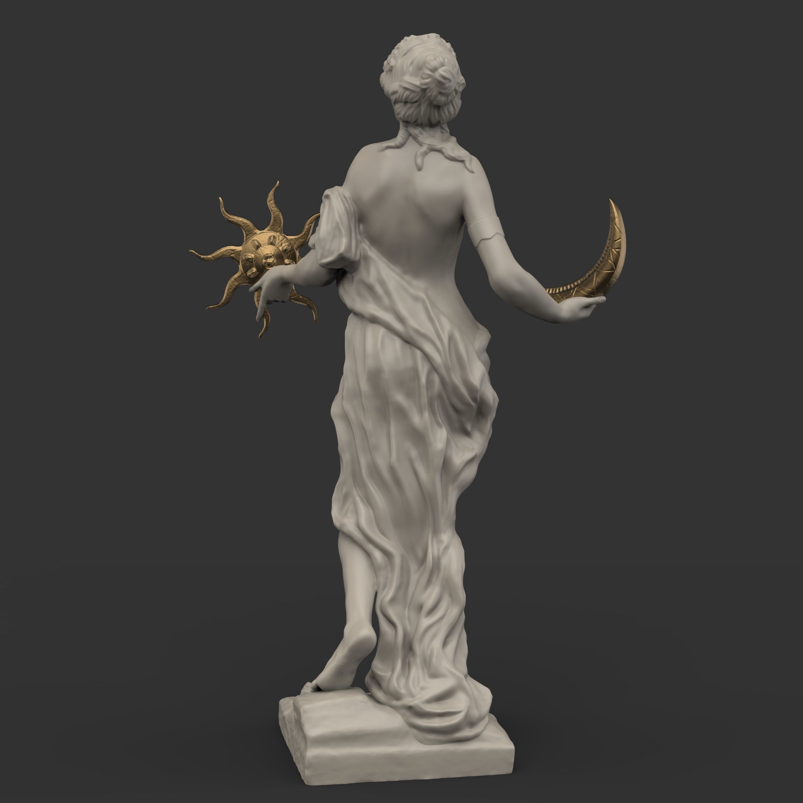 Statue of the goddess Azura from The Elder Scrolls 3D print model_19