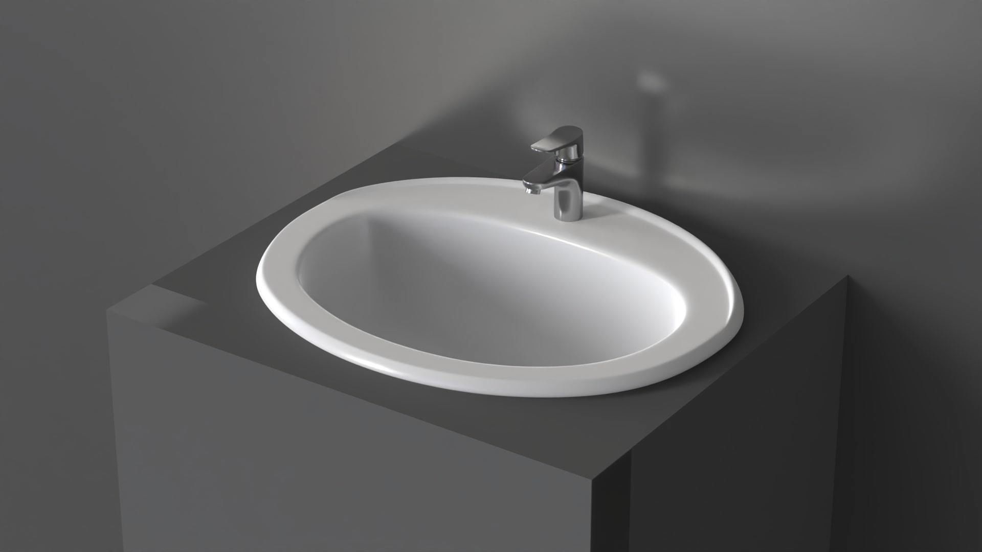 Basin Sink 49 3D model_2