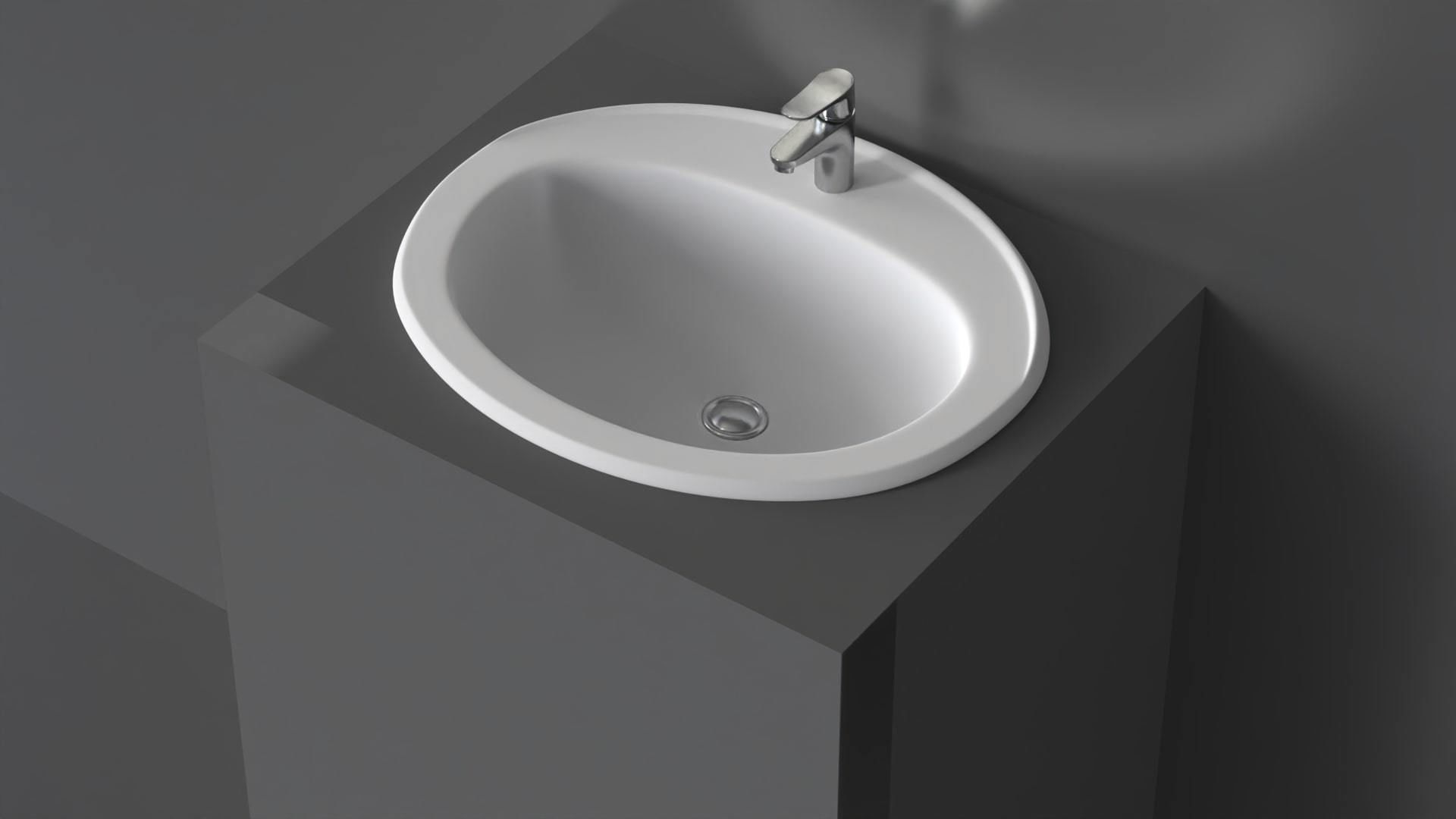 Basin Sink 49 3D model_1