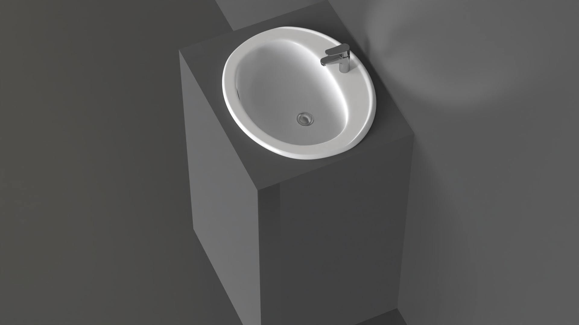 Basin Sink 49 3D model_3