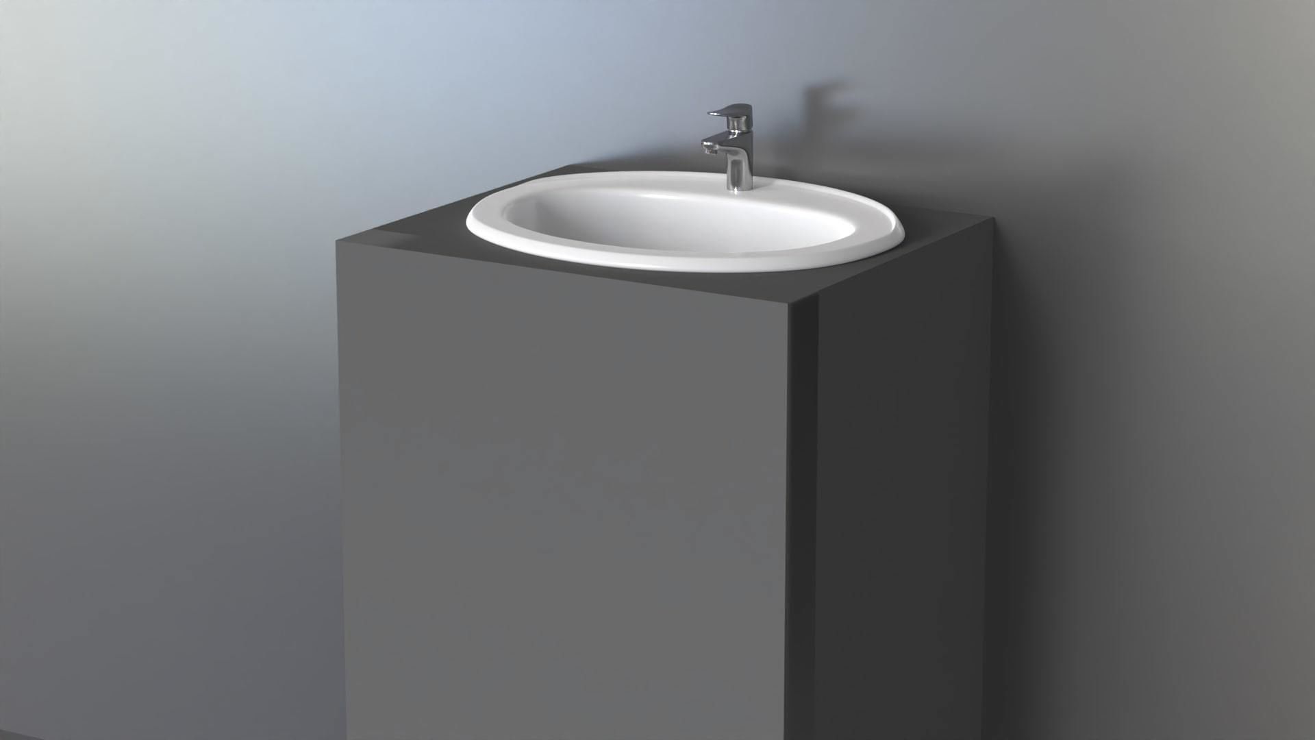 Basin Sink 49 3D model_5