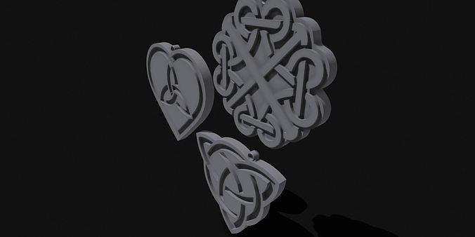 Celtic Knot Keychains Free 3D print model