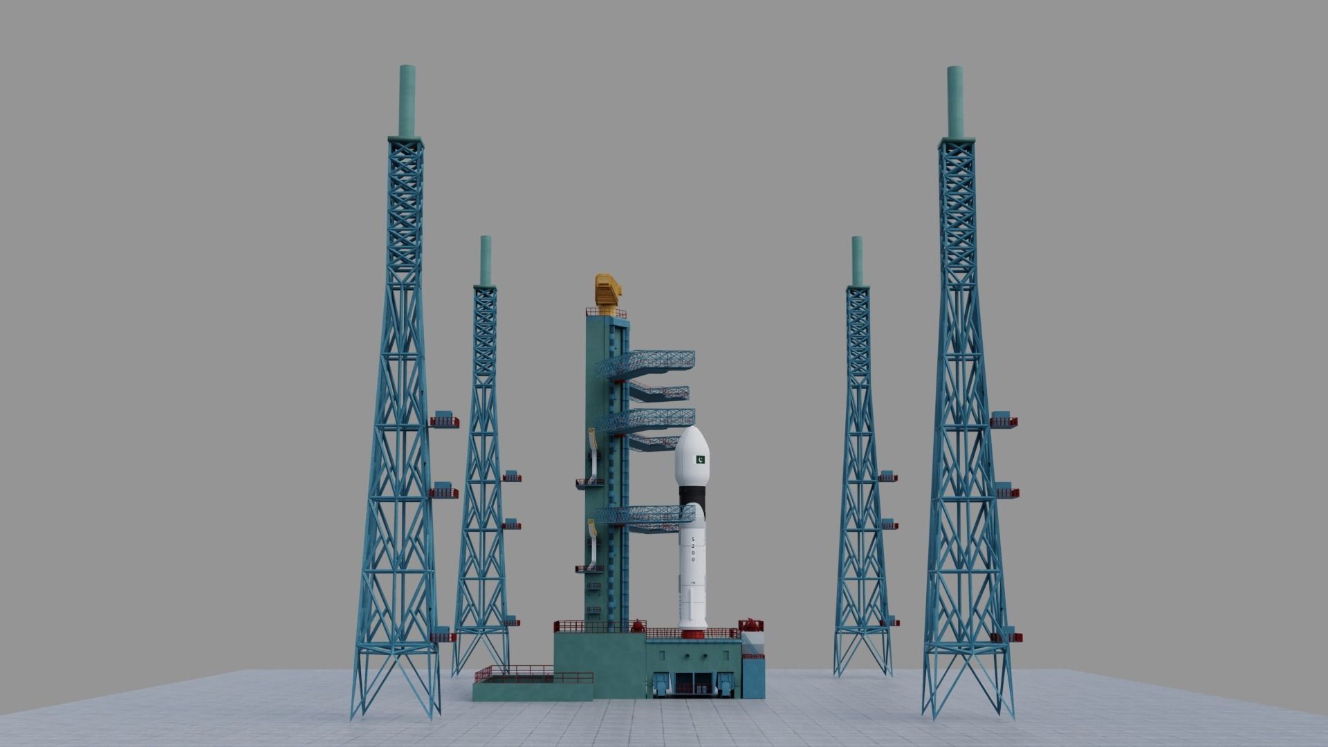 Rocket Launcher 3D Model Low-poly 3D model_3