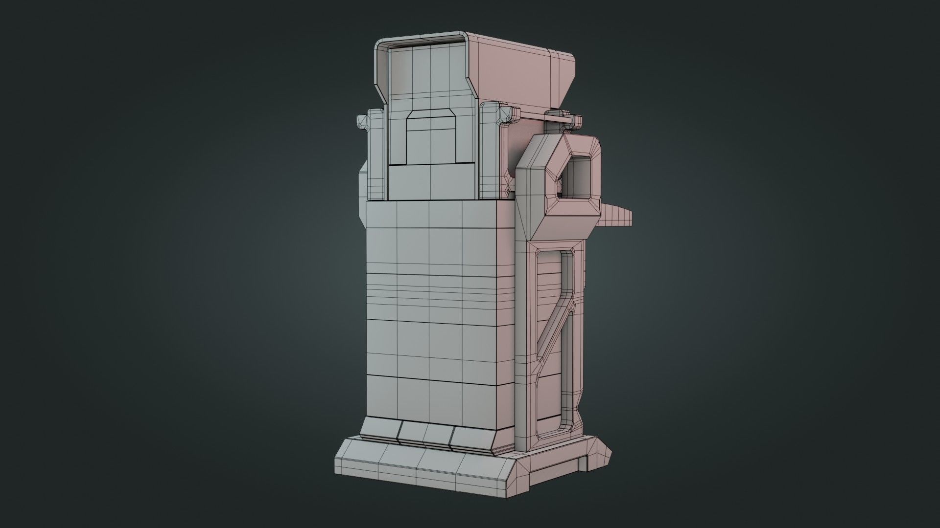 Sci-Fi Computer - Game Ready - PBR Low-poly 3D model_20