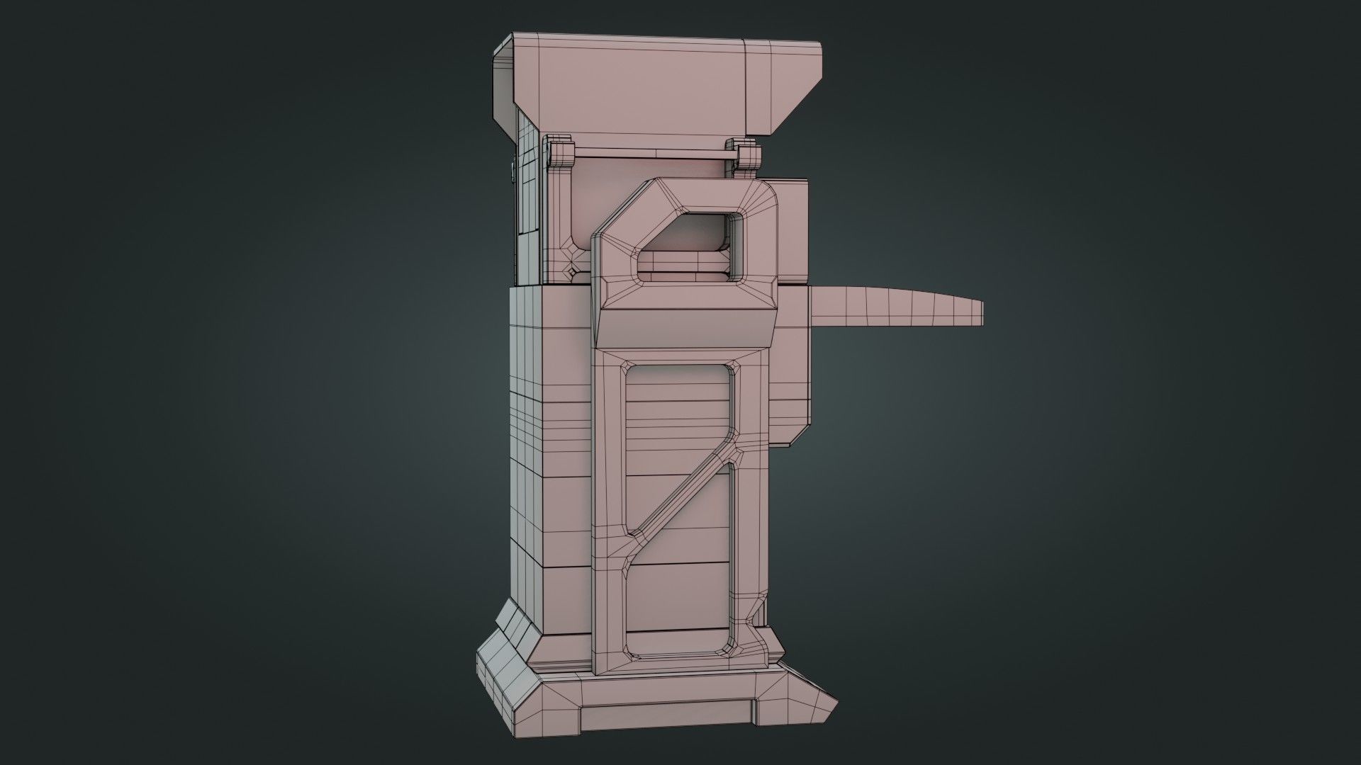 Sci-Fi Computer - Game Ready - PBR Low-poly 3D model_19