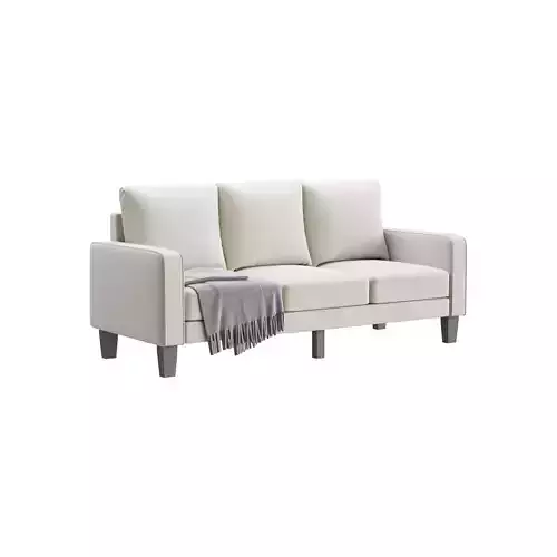 3-Seats Upholstered sofa 3D model