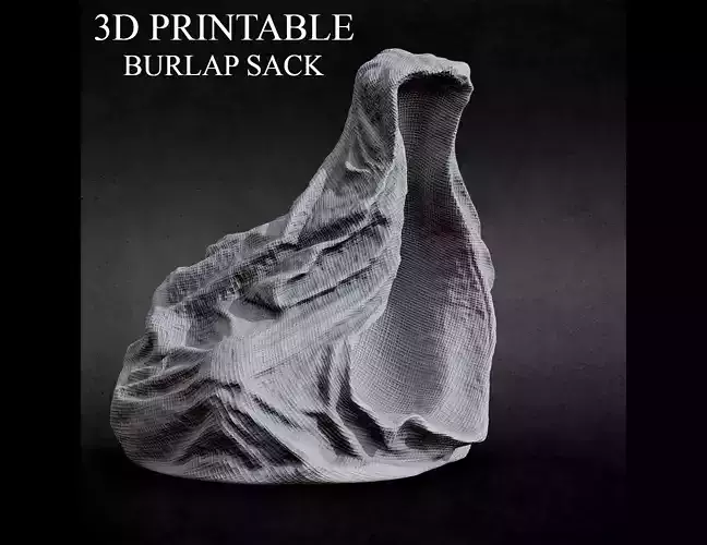 3D PRINTABLE BURLAP SACK FOR KITBASH DIORAMAS