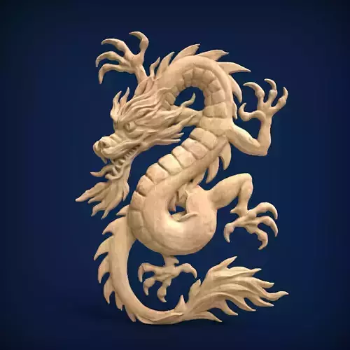 Carved panel painting STL 3D model