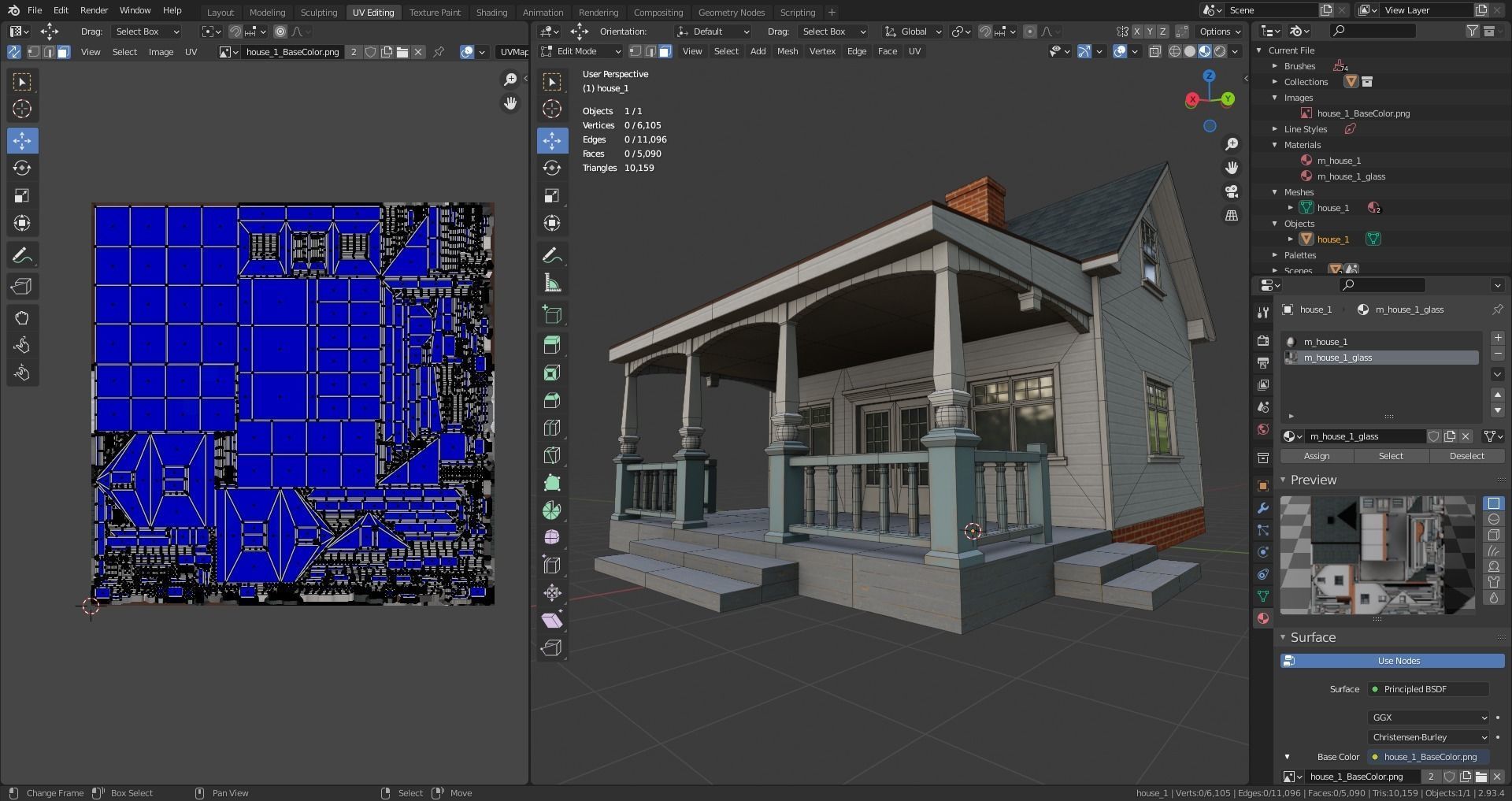 house Low-poly 3D model_12