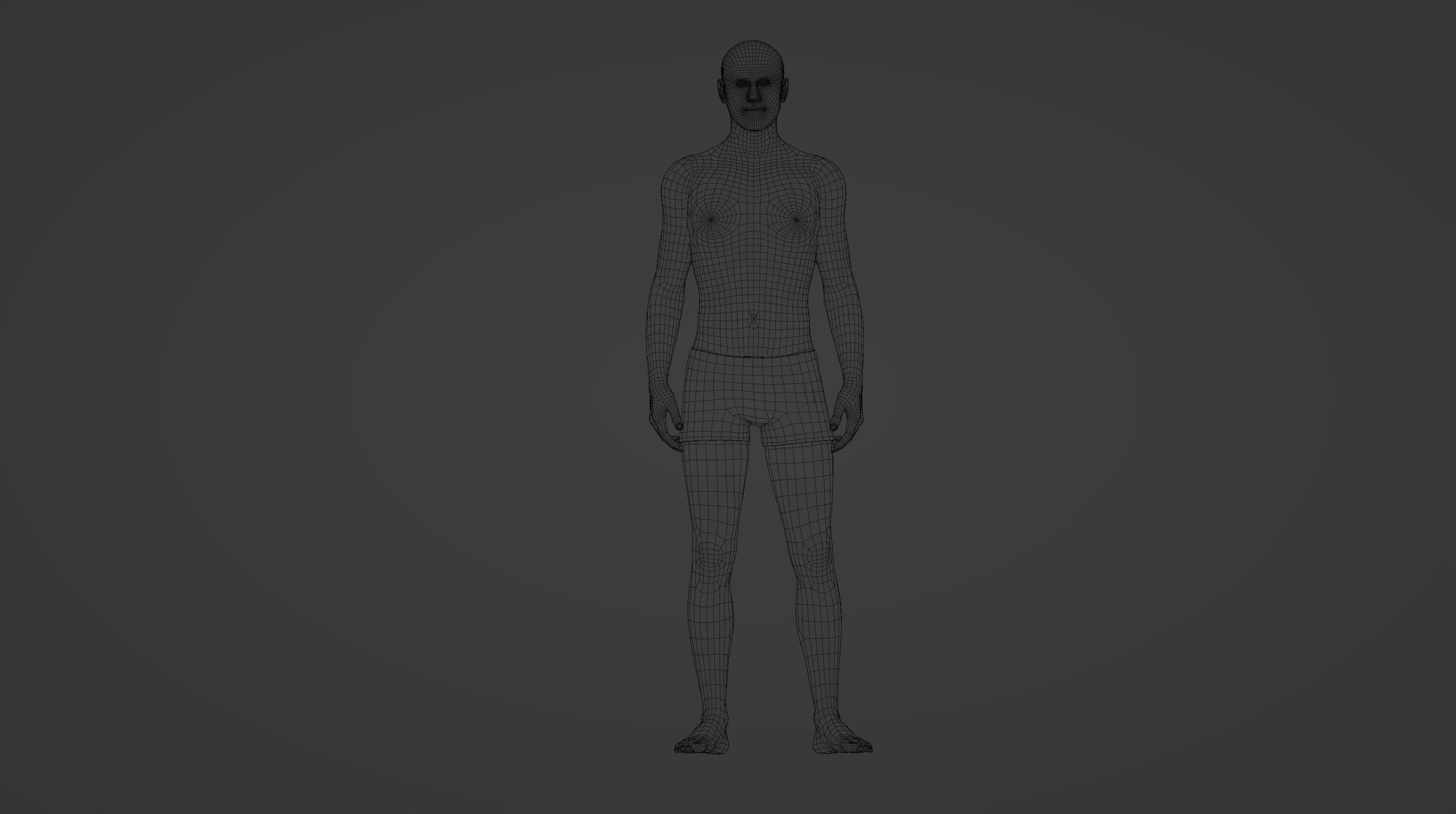 Realistic Elderly Man 3D Model 3D model_7