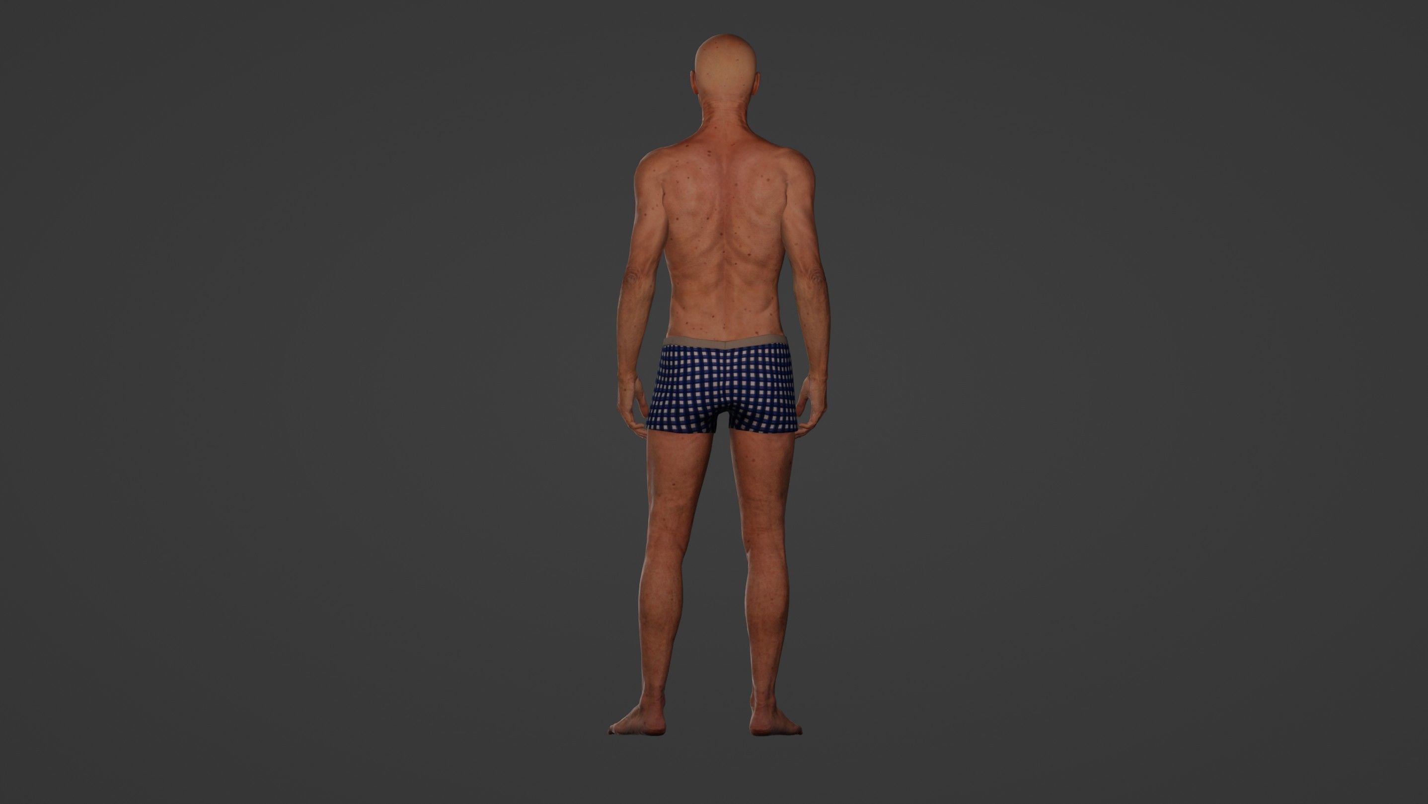 Realistic Elderly Man 3D Model 3D model_2