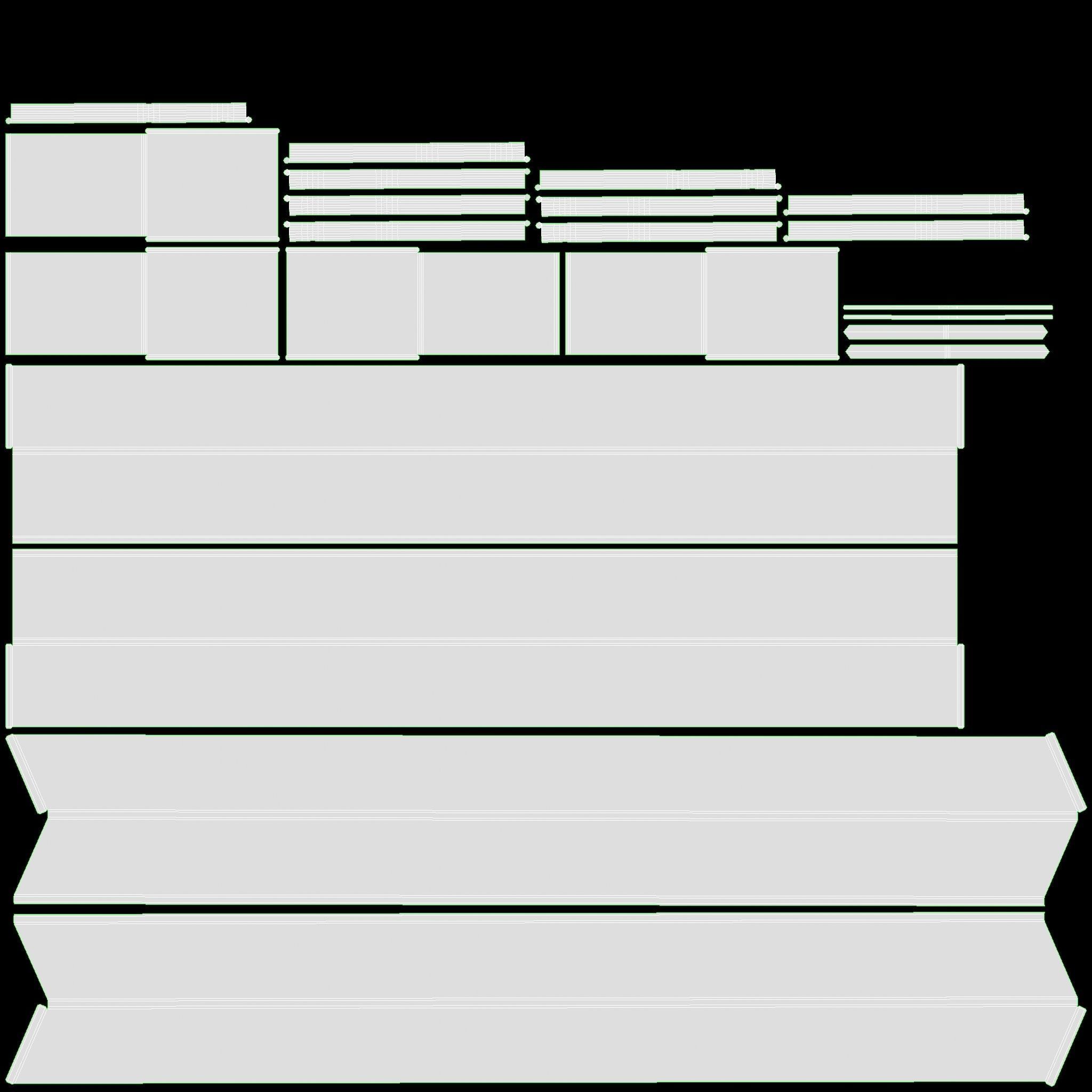 Store Rotating Slatwall Cube Merchandiser 3D model_7