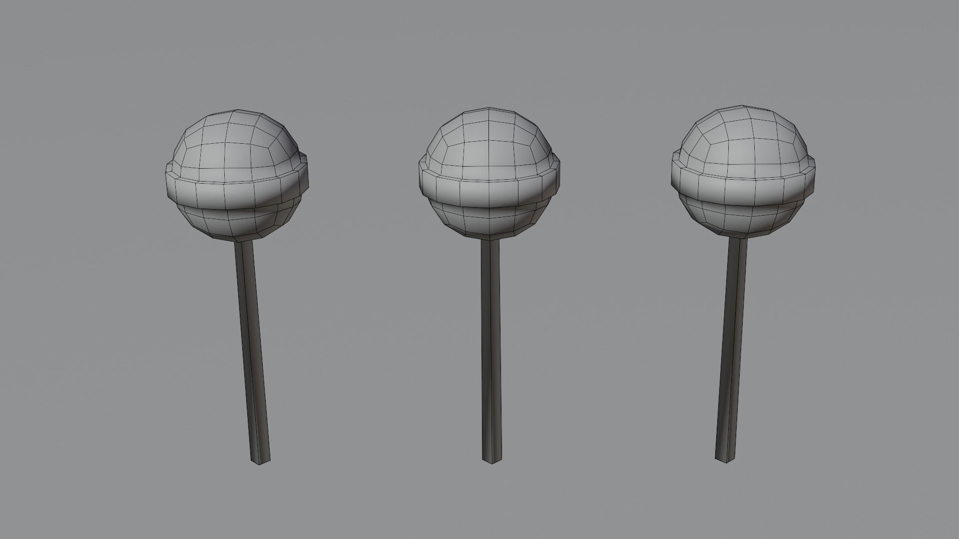 Lollipops - Hand Painted 3D model_4