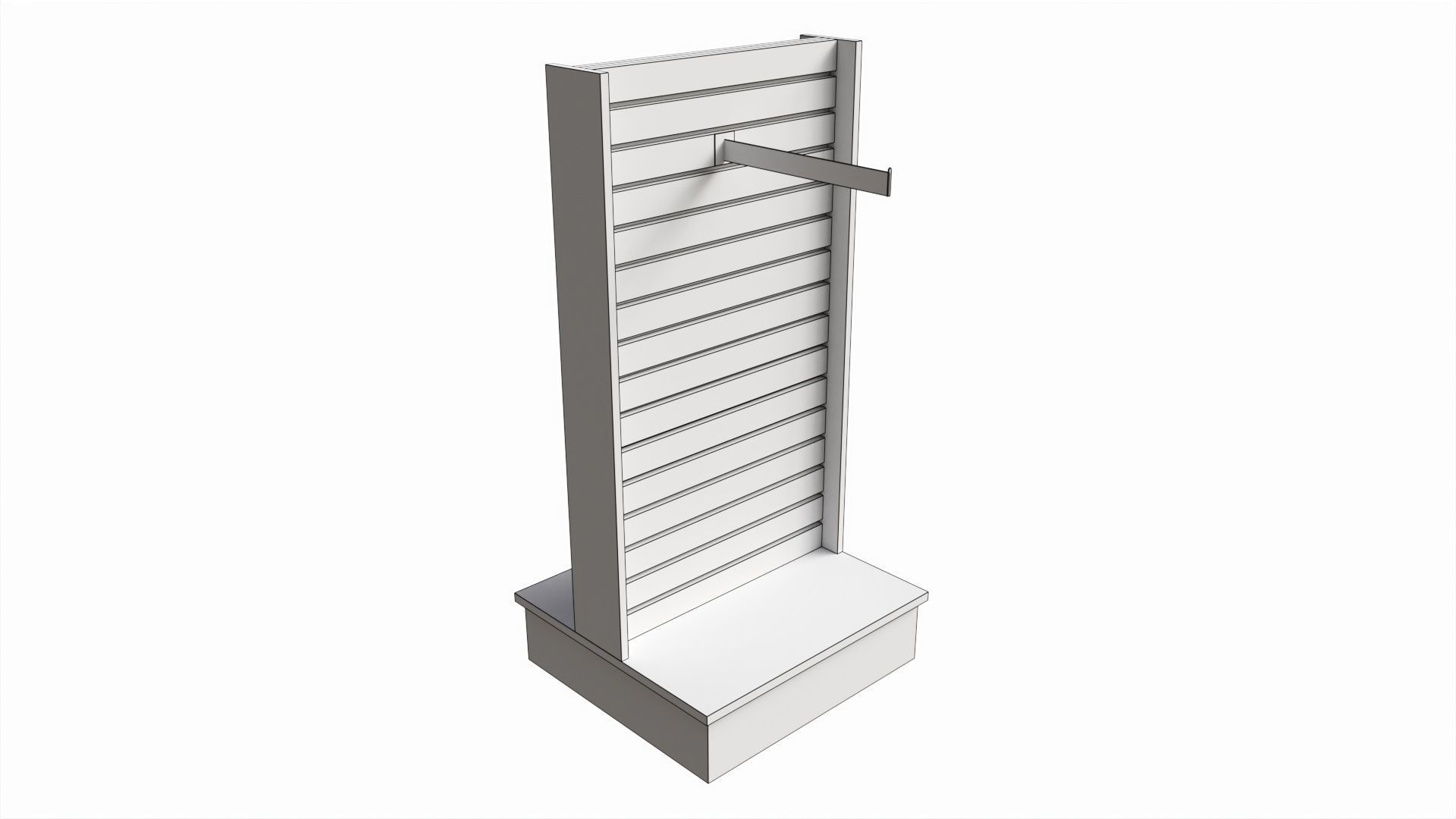 Store T-shaped 2-Way Merchandiser 3D model_5