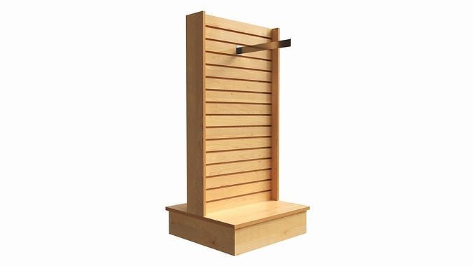 Store T-shaped 2-Way Merchandiser 3D model