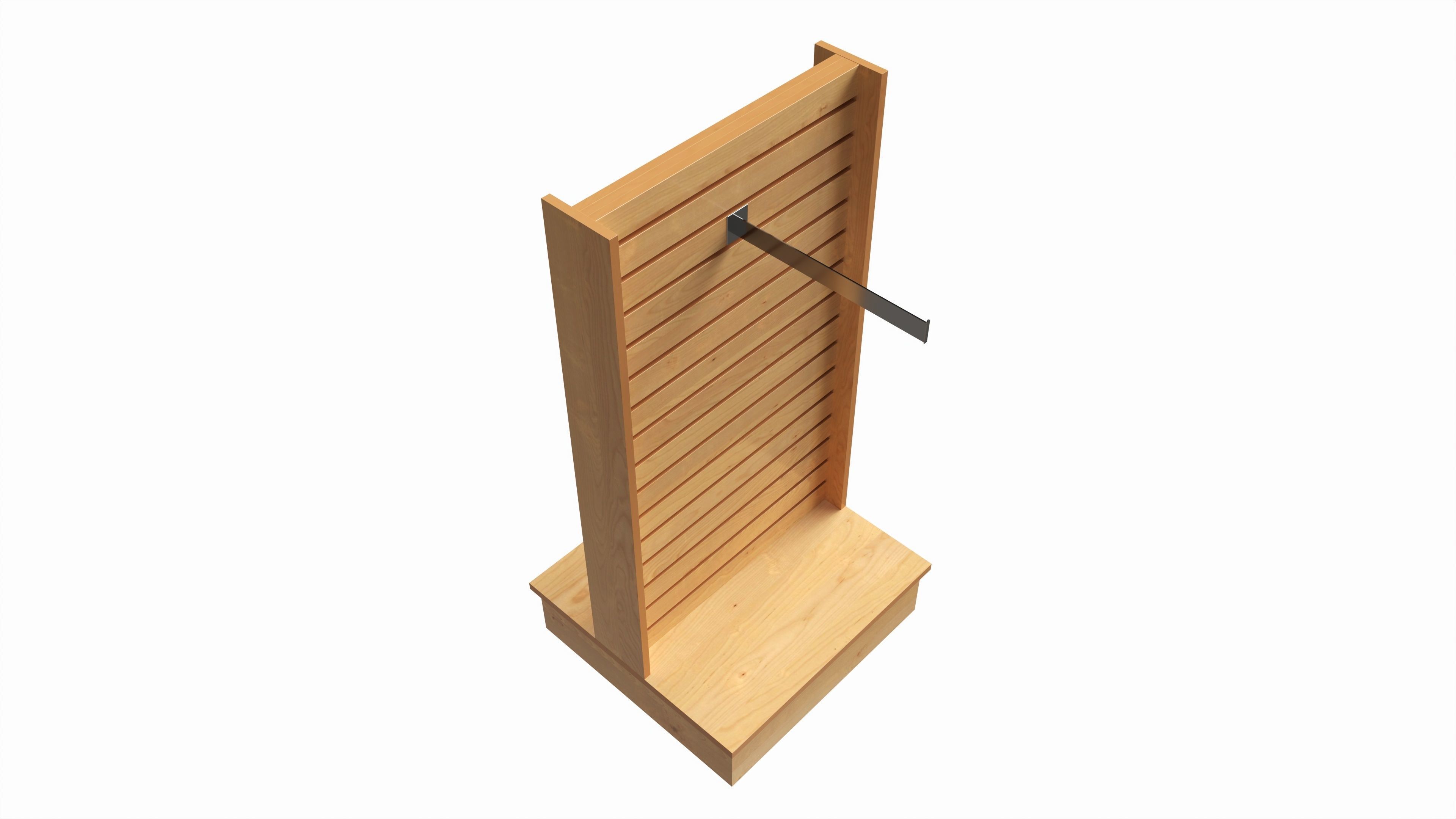Store T-shaped 2-Way Merchandiser 3D model_2