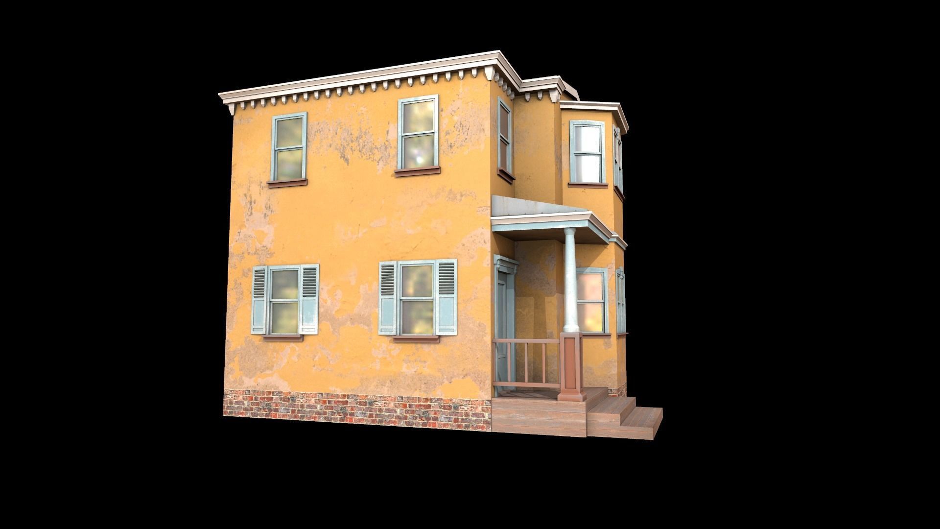 house  Low-poly 3D model_6