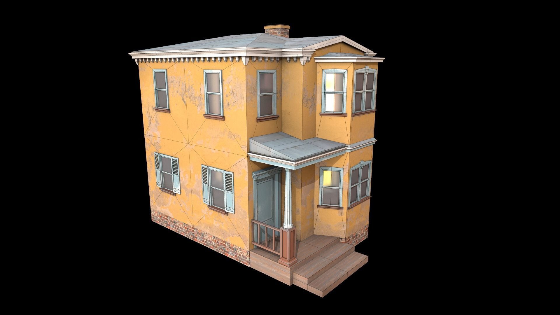 house  Low-poly 3D model_8