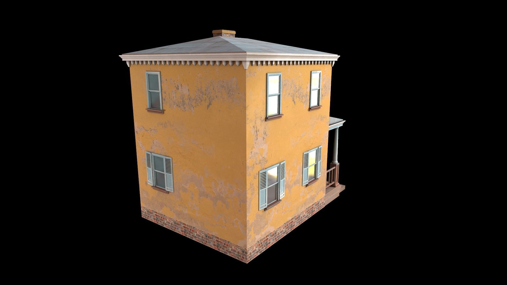 house  Low-poly 3D model_5