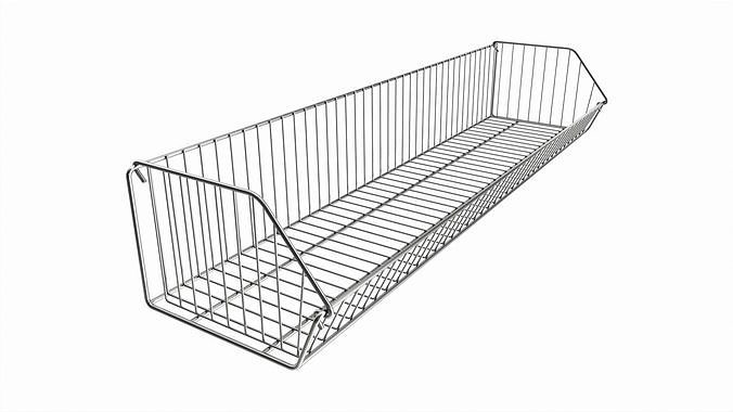 Store Wire Basket Shelf 3D model