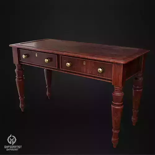 wooden table game ready model