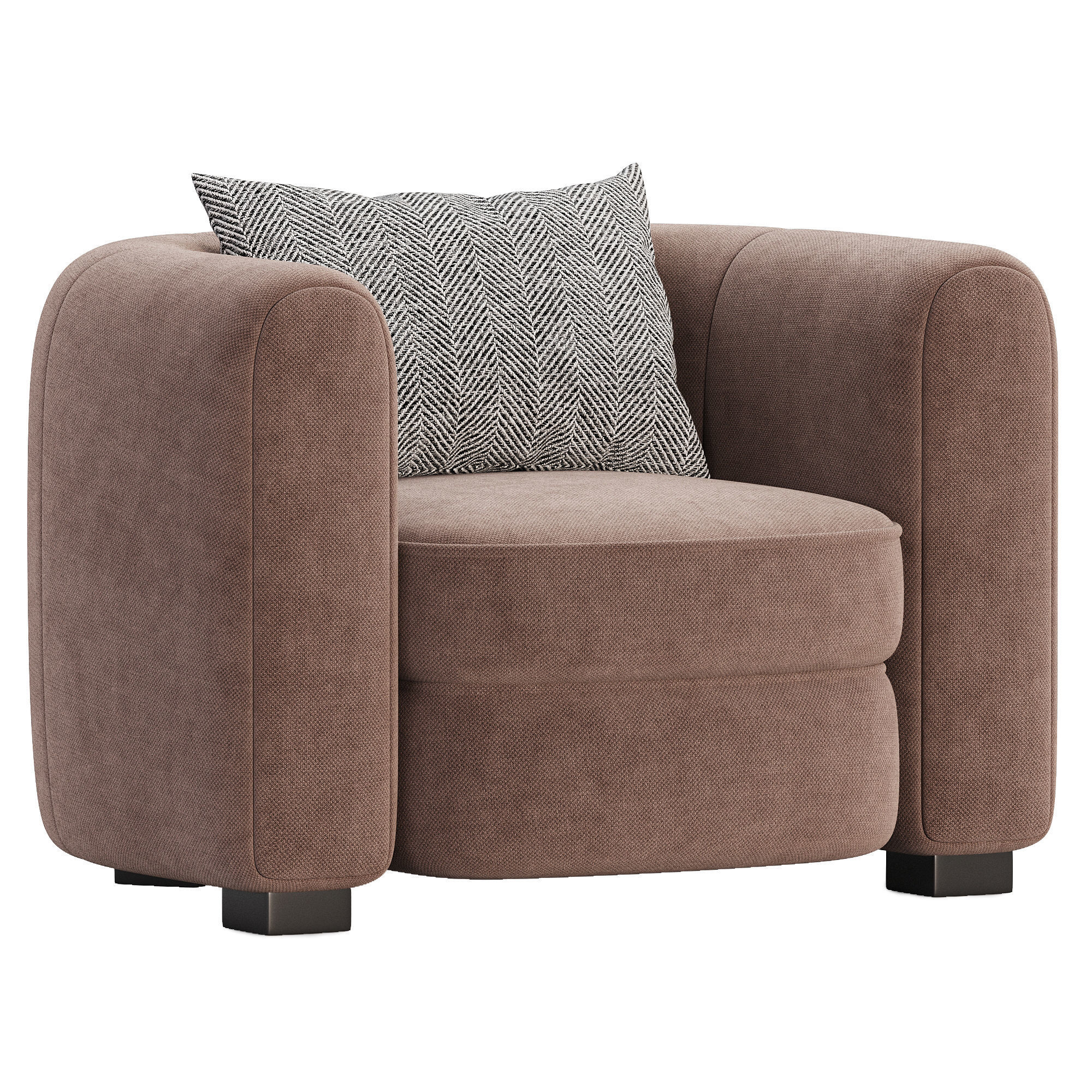 Buenos Aires Armchair Low-poly 3D model_1