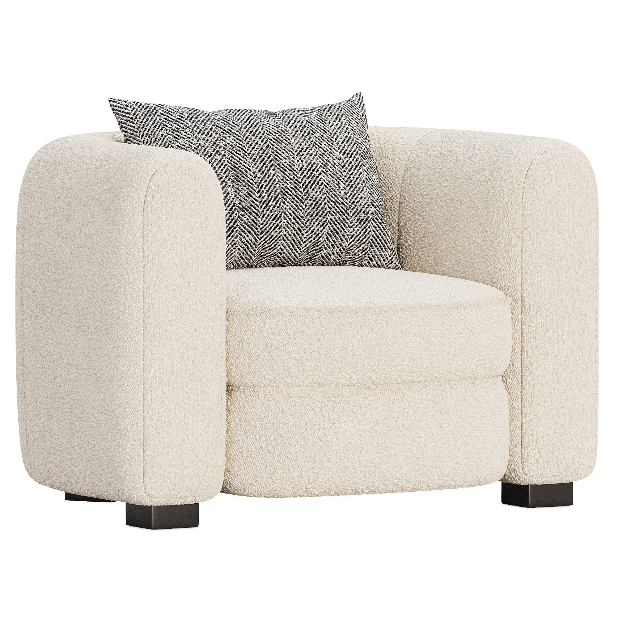 Buenos Aires Armchair Low-poly 3D model_2