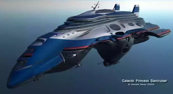 Gallactic Pricess Starcruiser 3D model