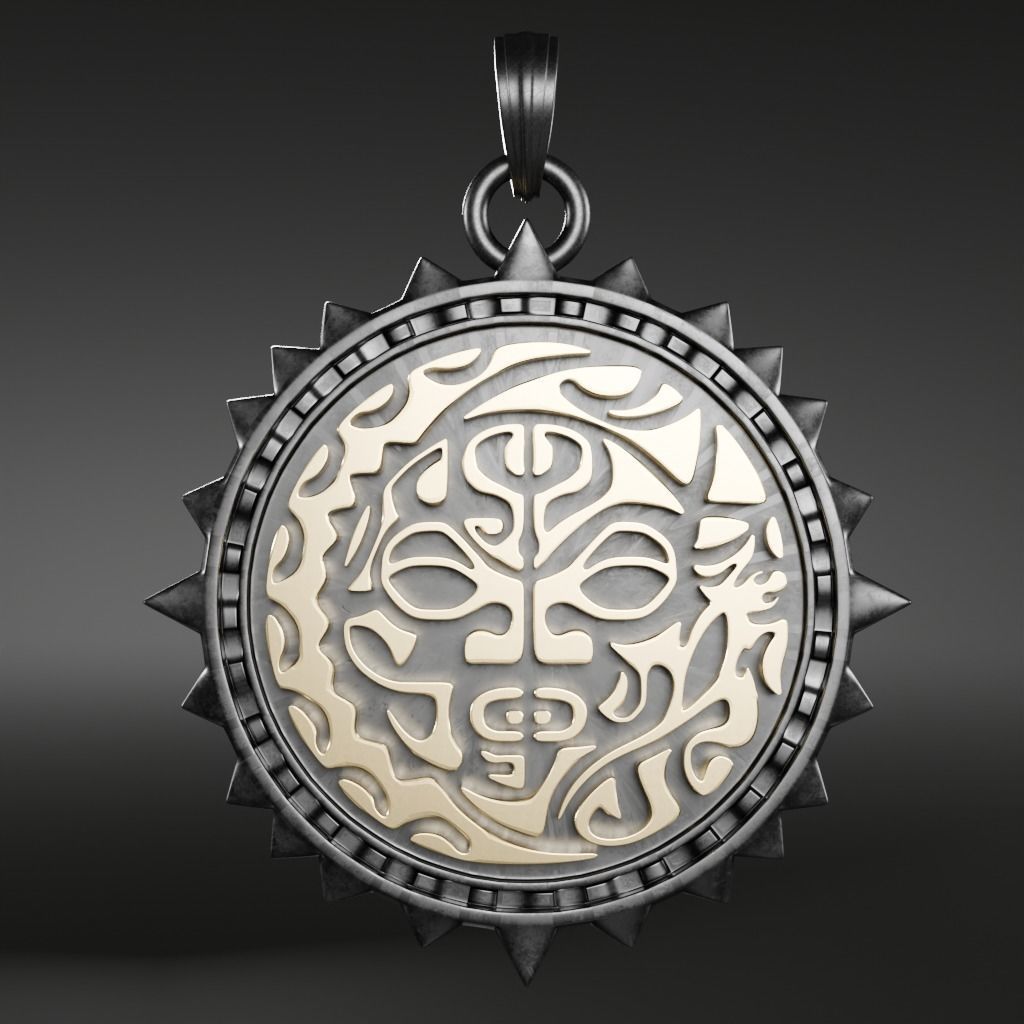 Mask-Polynesia symbol - 3D printable model 3D print model_1