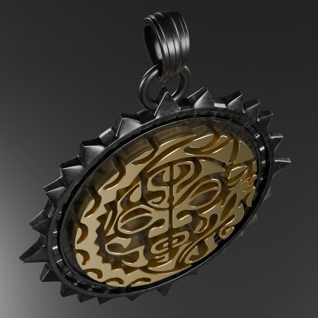 Mask-Polynesia symbol - 3D printable model 3D print model_15