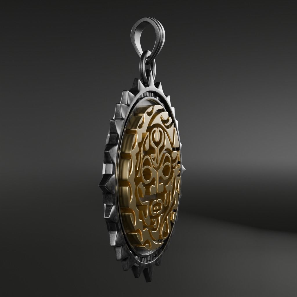 Mask-Polynesia symbol - 3D printable model 3D print model_10