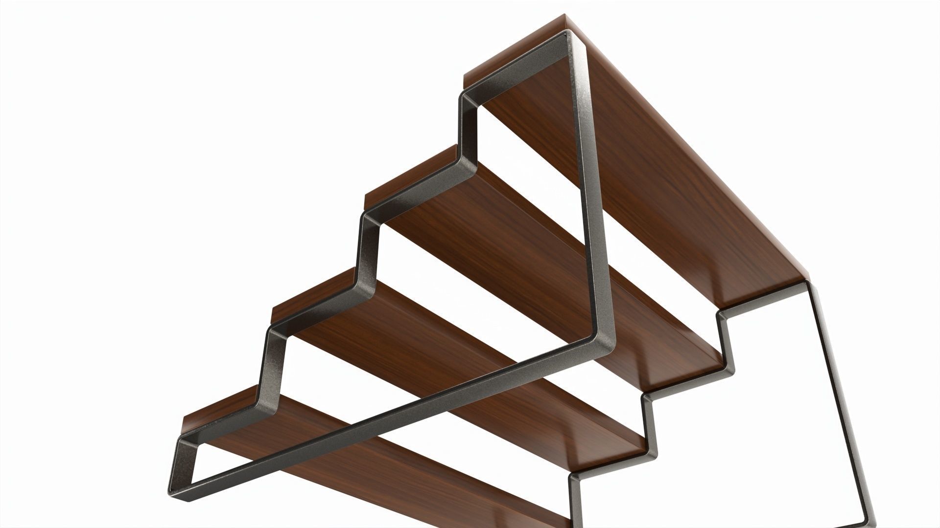 Wooden Display Riser Stand for Perfume and Makeup Organizer 3D model_3