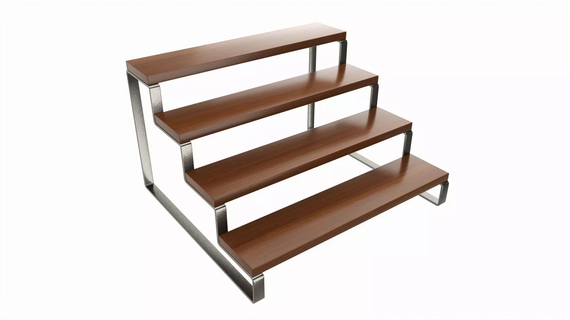 Wooden Display Riser Stand for Perfume and Makeup Organizer 3D model_0