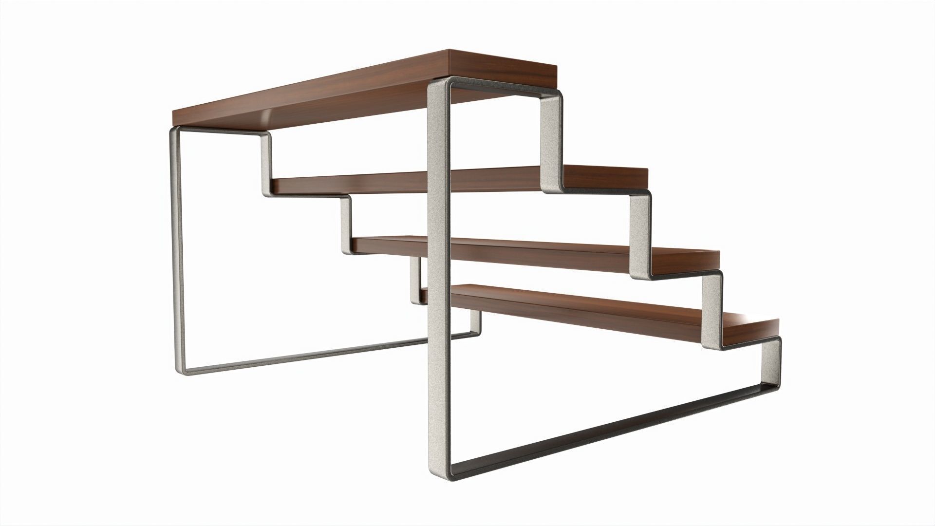 Wooden Display Riser Stand for Perfume and Makeup Organizer 3D model_1