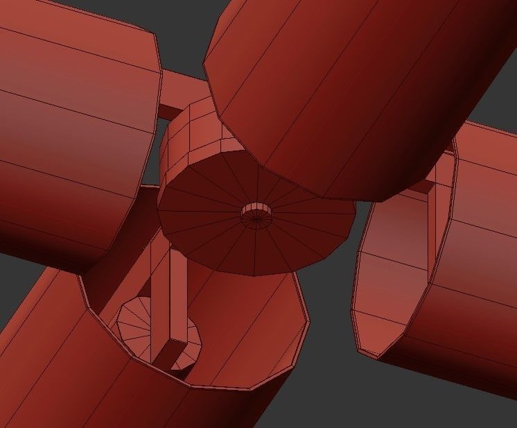 Contemporary Style Golden 3D model_4