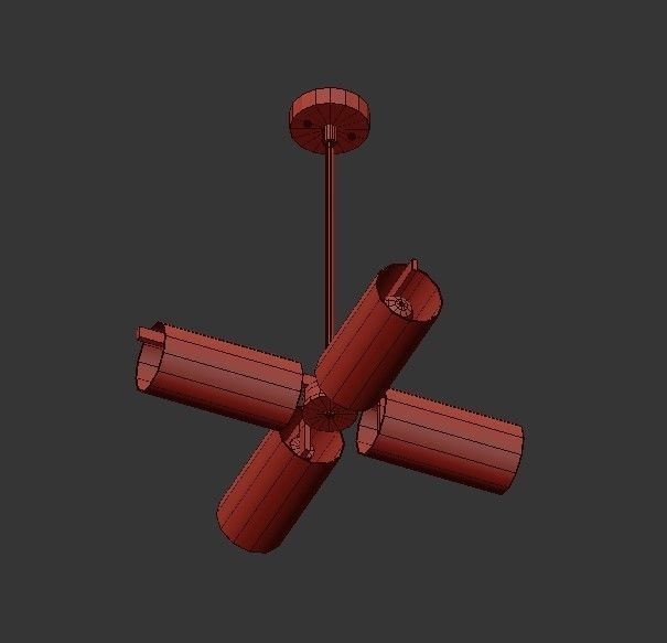 Contemporary Style Golden 3D model_2