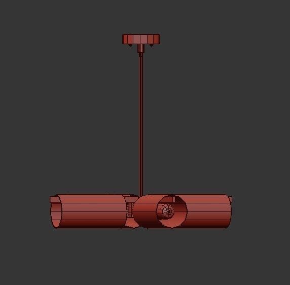 Contemporary Style Golden 3D model_3