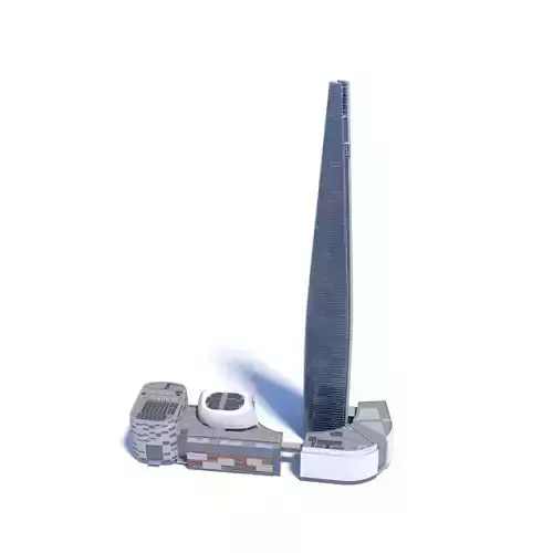 Lotte World Tower and the Mall 3D model 3D model