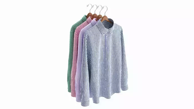 Clothing Long Sleeve Formal Shirts Men on Hanger 1