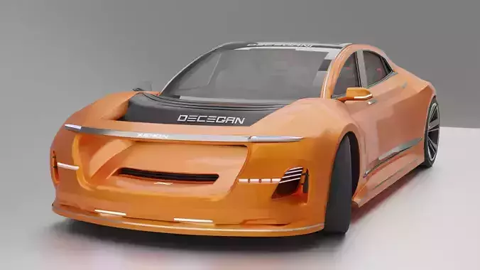 4 door sport sedan Free 3D model