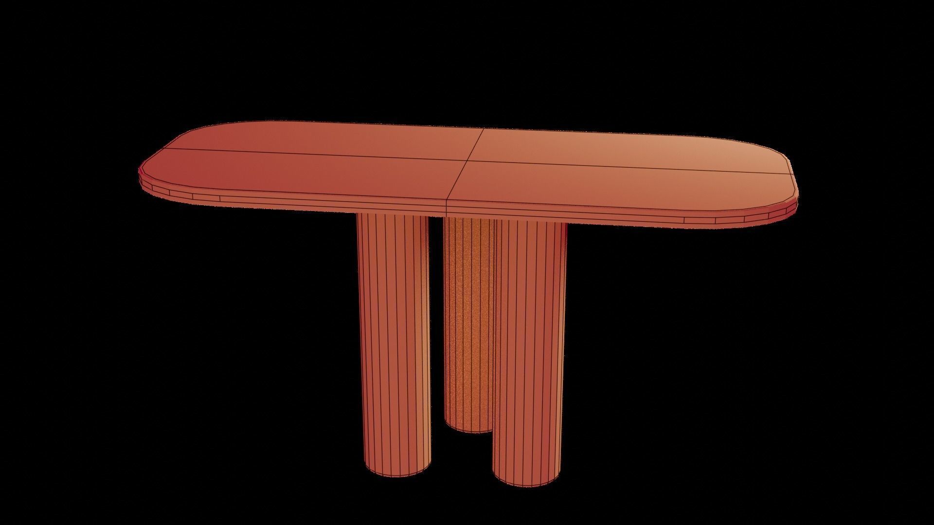 Designer Table 03 Low-poly 3D model_9